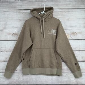 Stance Animal Print Hoodie Sweatshirt Adult Medium Beige Brown